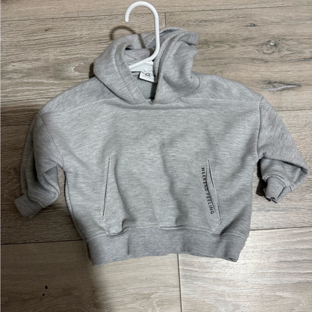 Zara Kids Light Gray Hoodie